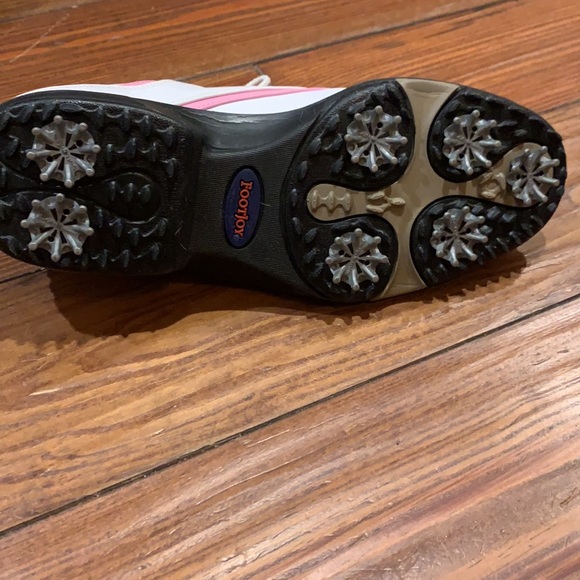 FootJoy pink white golf shoes 8.5 - Picture 7 of 9